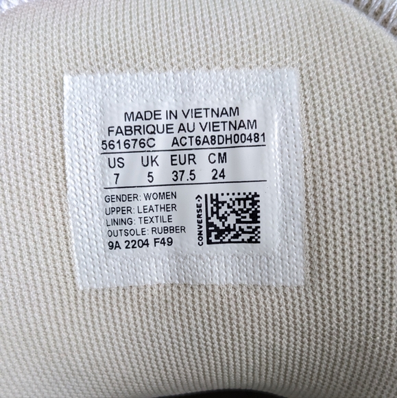 Converse Hi Lift Platform Leather Hi Top White - Picture 3 of 4